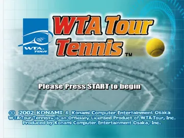 WTA Tour Tennis (USA) screen shot title